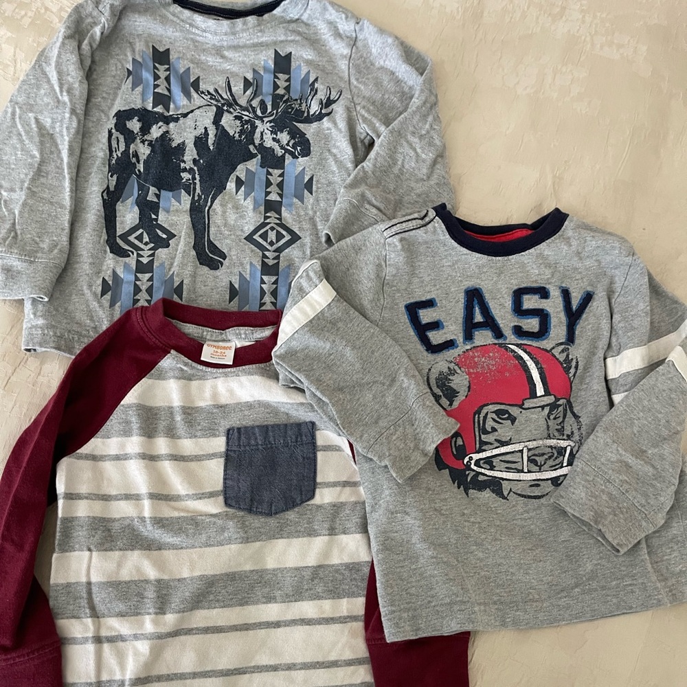 Group of three Gymboree long sleeve shirts